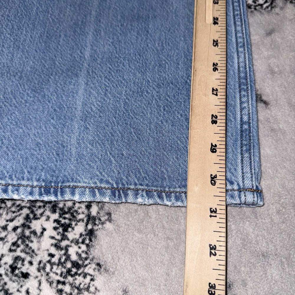 Abercrombie Fitch The Wide Leg High Rise Jeans Womens Size 28 Blue Light Wash - Picture 8 of 13